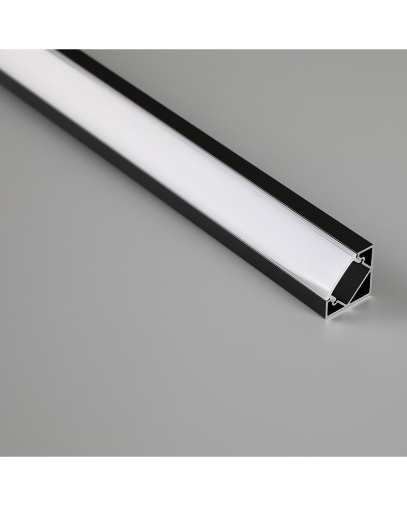 PERFIL ALUMINIO ESQUINA NEGRO  2000*18*18mm